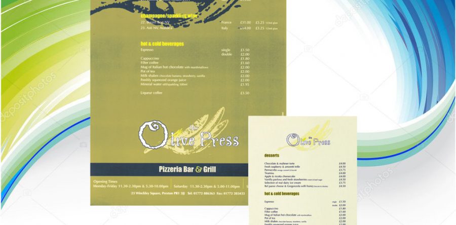 Menu design 2